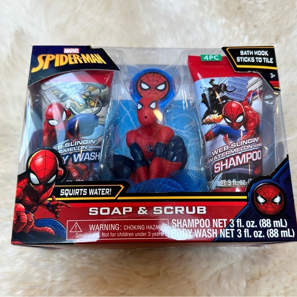 Marvel Bath, Skin & Hair Marvel Spiderman 4piece Soap And Scrub